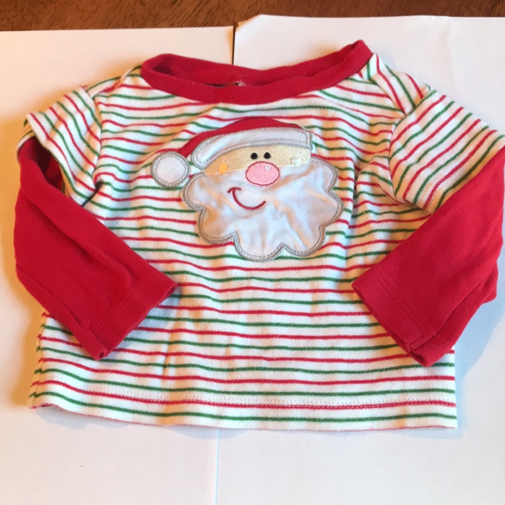 Baby Santa outfit with Santa hat, top and bottom